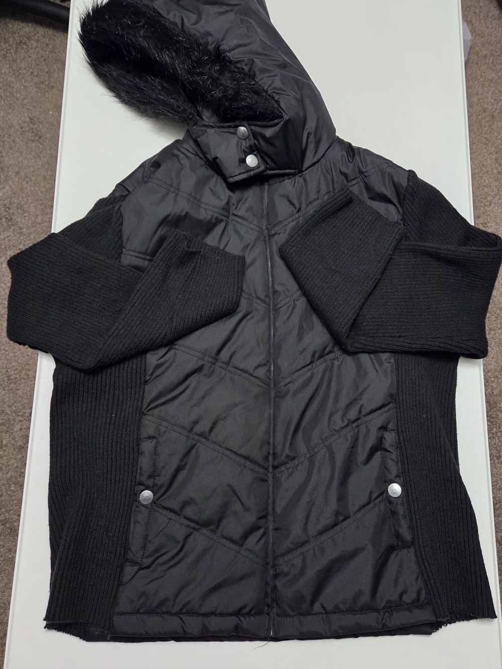Ashley Black Quilted Jacket (3X)